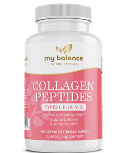 Collagen Peptides Types I, II, III, V, X Capsules