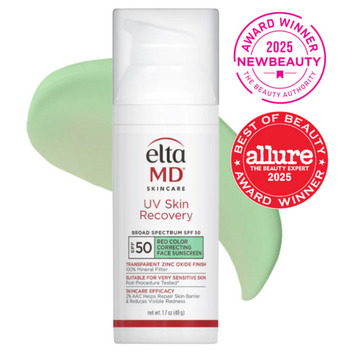 UV skin recovery green tint spf