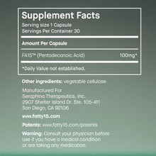 Load image into Gallery viewer, Fatty15 – Science-Backed Longevity in a Capsule (3 month supply)
